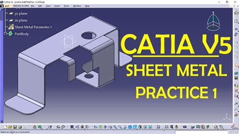 catia v5 sheet metal design pdf|CATIA sheet metal exercises PDF.